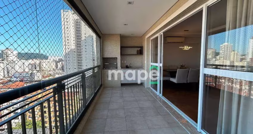 Apartamento com 3 dormitórios, 151 m² - venda por r$ 1.980.000,00 ou aluguel por r$ 13.000,00/mês - embaré - santos/sp