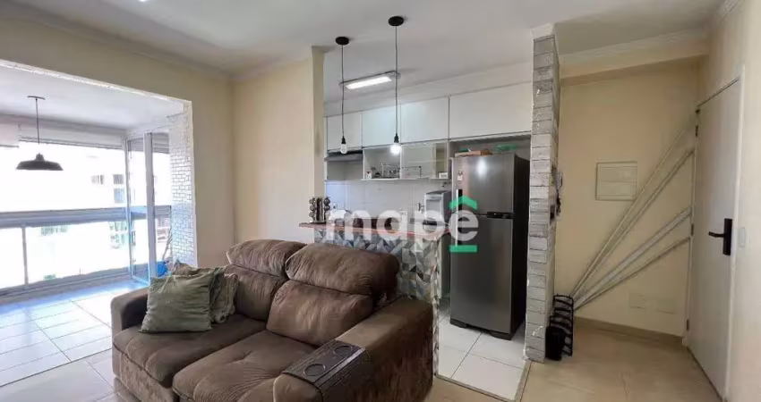 Apartamento com 1 dormitório para alugar, 48 m² por r$ 4.700,00/mês - ponta da praia - santos/sp