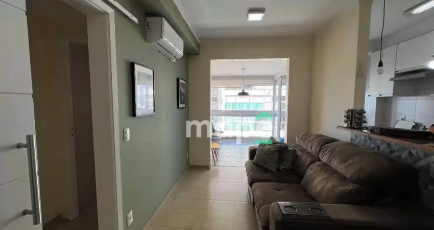 Apartamento com 1 dormitório para alugar, 48 m² por r$ 4.700,00/mês - ponta da praia - santos/sp