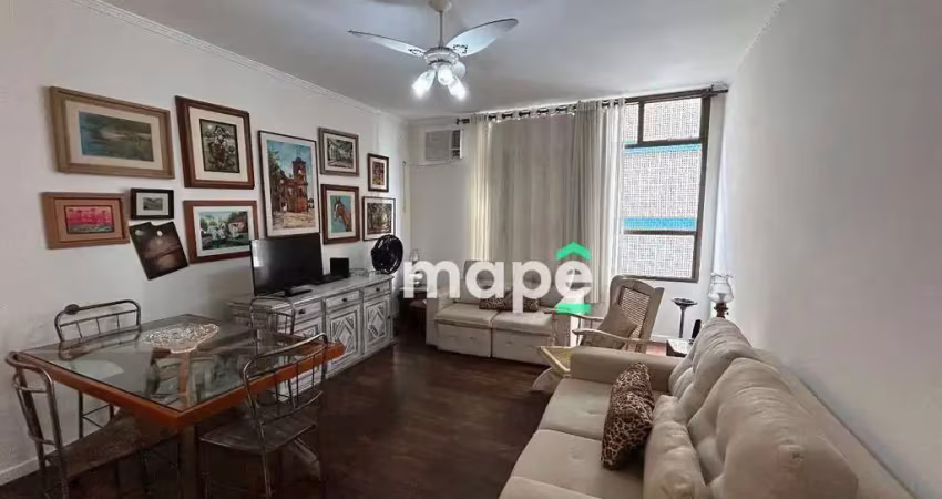 Apartamento com 2 dormitórios, 98 m² - venda por r$ 800.000,00 ou aluguel por r$ 5.717,83/mês - aparecida - santos/sp