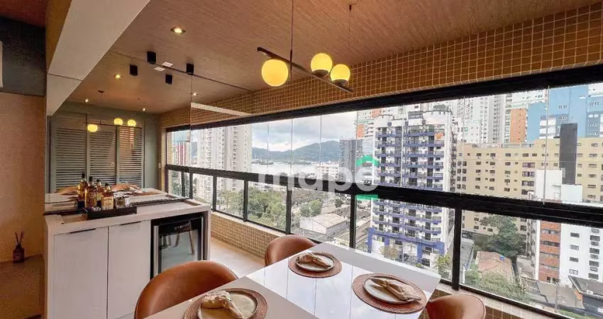 Apartamento com 2 dormitórios à venda, 65 m² por r$ 1.050.000,00 - ponta da praia - santos/sp