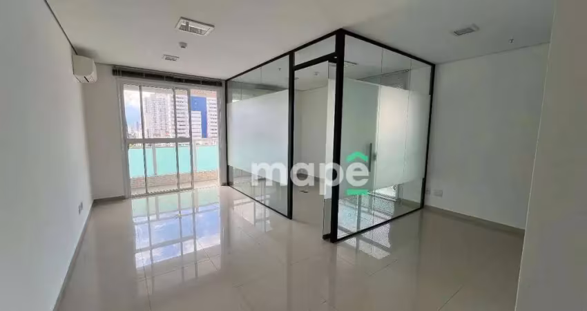 Sala para alugar, 48 m² por r$ 5.328,84/mês - boqueirão - santos/sp