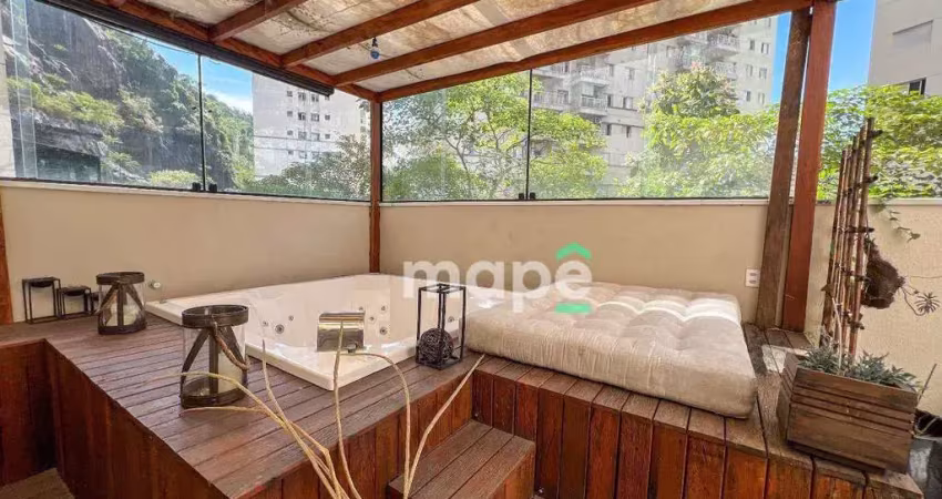 Apartamento garden com 2 dormitórios à venda, 98 m² por r$ 915.000,00 - marapé - santos/sp