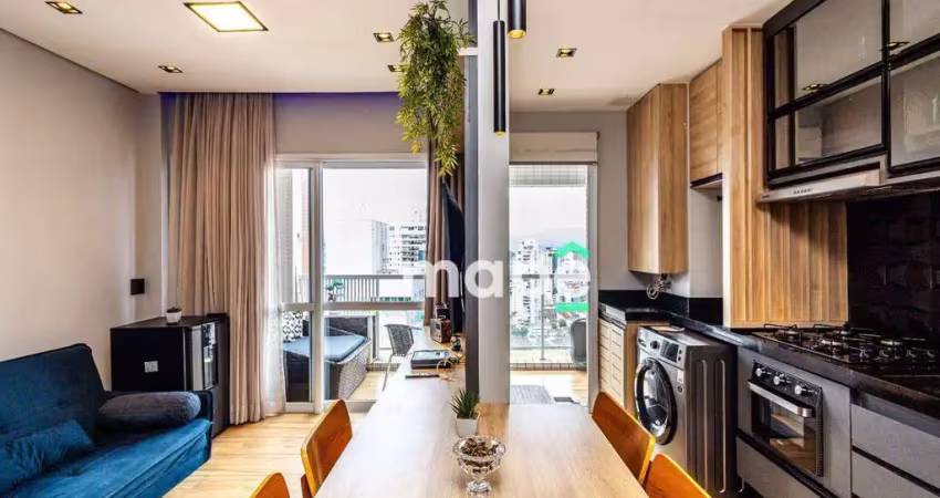Apartamento duplex para alugar, 60 m² por r$ 6.500,00/mês - gonzaga - santos/sp