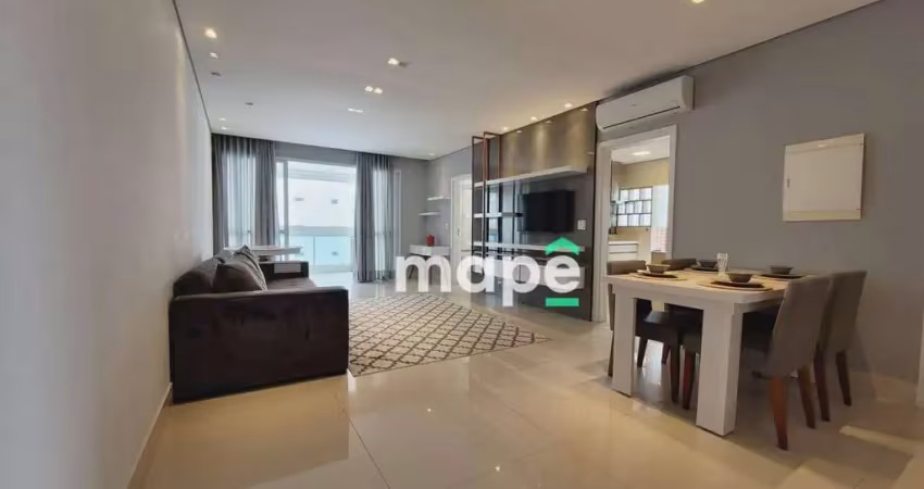 Apartamento com 1 dormitório para alugar, 91 m² por r$ 8.900,00/mês - aparecida - santos/sp