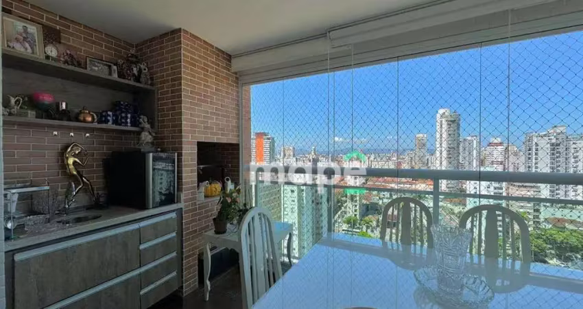 Apartamento com 3 dormitórios à venda, 109 m² por r$ 1.450.000,00 - gonzaga - santos/sp