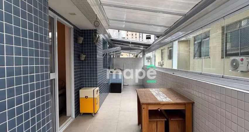 Apartamento garden com 2 dormitórios à venda, 89 m² por r$ 870.000,00 - ponta da praia - santos/sp