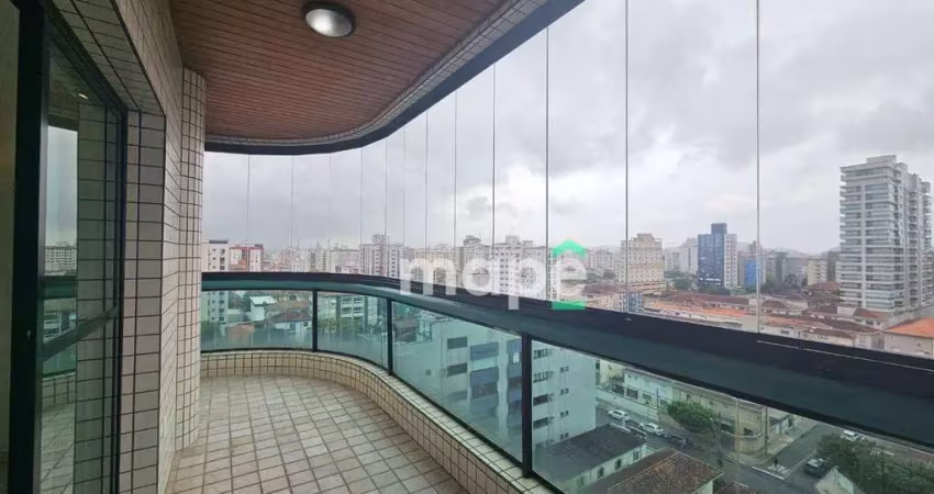 Apartamento com 2 dormitórios à venda, 125 m² por r$ 890.000,00 - embaré - santos/sp