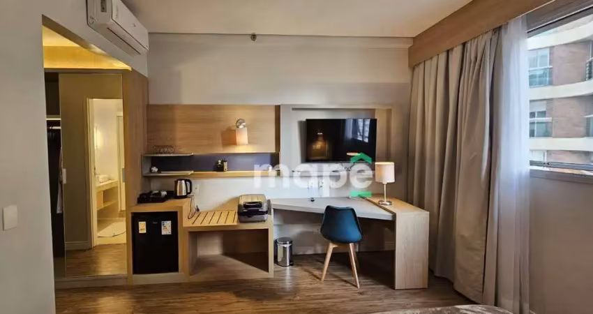 Studio com 1 dormitório à venda, 24 m² por r$ 390.000,00 - pompéia - santos/sp
