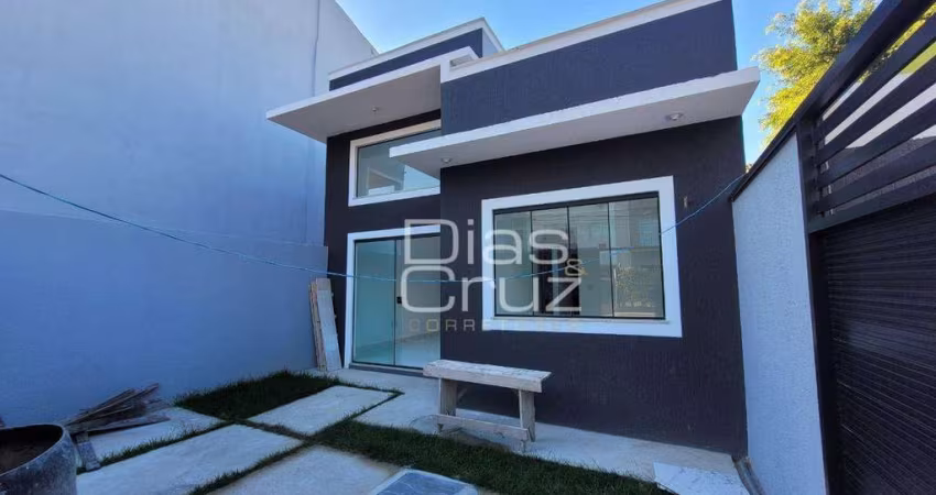 Casa linear com 2 quartos no Chácara Mariléa em Rio das Ostras