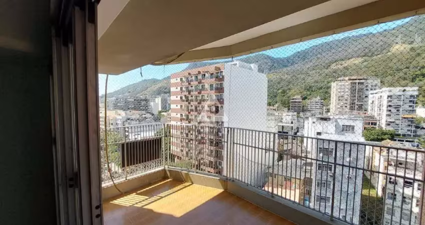 Apartamento à venda, 2 quartos, 1 suíte, 1 vaga, varanda, tijuca - rj.