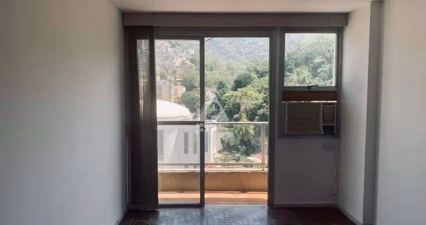 Apartamento residencial à venda no cosme velho, dois quartos uma suite 90 m2 vista livre com vaga - rio de janeiro (zona sul)