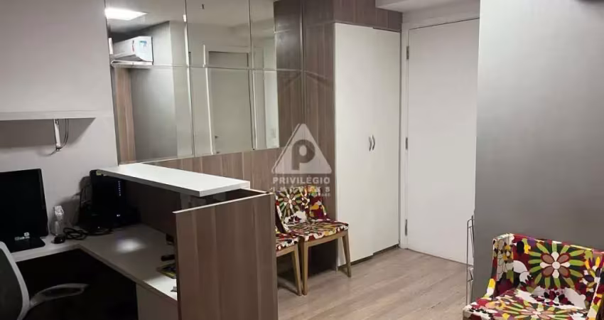 Sala comercial, 28m² - península office -barra da tijuca com vista lagoa de marapendi