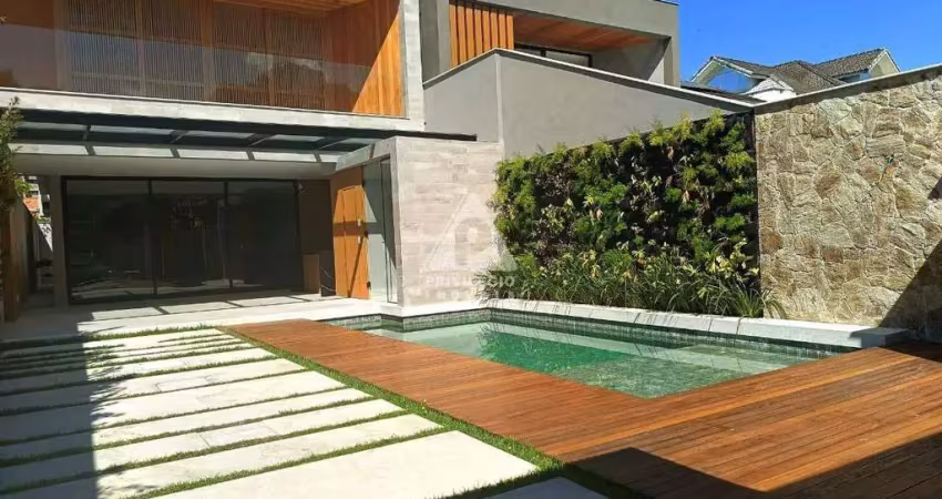 Luxuosa casa triplex contemporânea nocondomínio rio mar - 4 suítes, piscina, sauna, varanda goumert , na barra da tijuca
