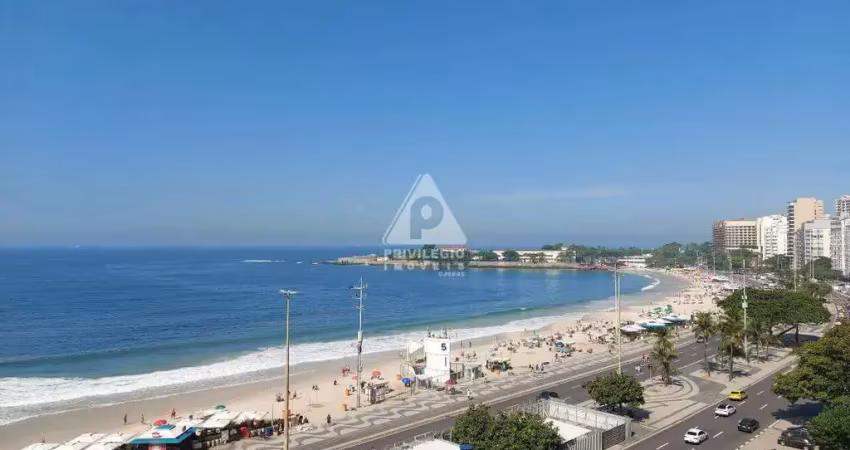 Apartamento a venda: av. atlântica, 3 quartos, 1 suíte, vista mar, posto 5.