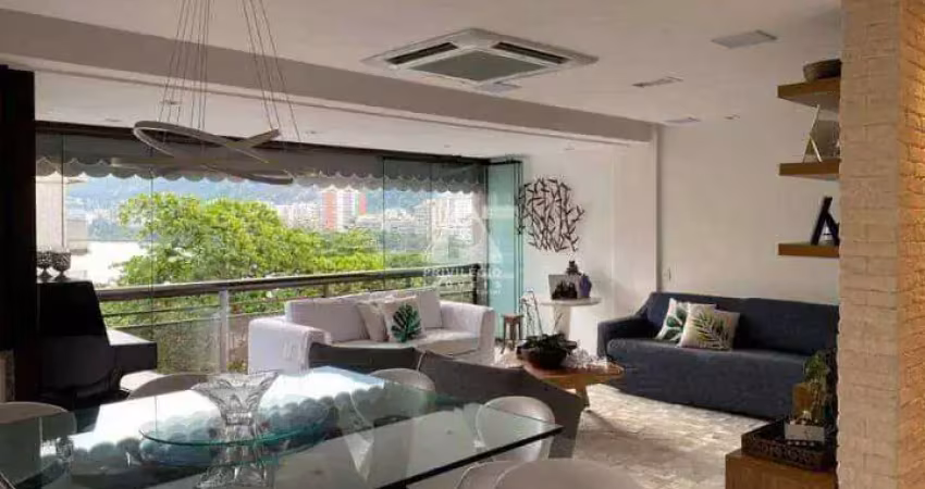 Cobertura duplex na lagoa, 3 quartos (sendo 1 suíte), área externa com deck, piscina, espaço gourmet, churrasqueira, 2 vagas na escritura