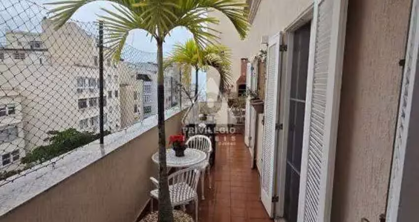 Apartamento 204m². rua gomes carneiro, vista lateral praia ipanema, com varanda, churrasqueira, 4 quartos, sendo 1 suíte, sala 3 ambientes e 1 vaga