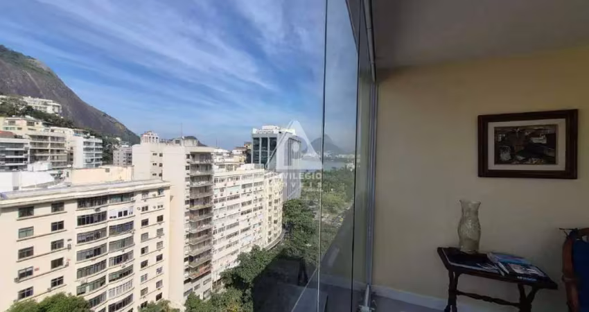 Apartamento de 2 quartos no humaitá com vista para pão de açucar e lagoa - vaga