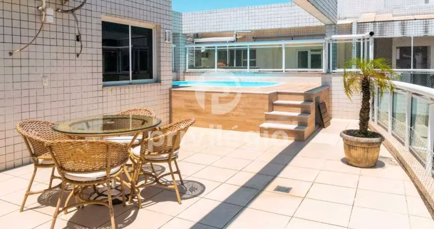 Cobertura linear à venda, 3 quartos, 1 suíte, 2 vagas, recreio dos bandeirantes - rio de janeiro/rj