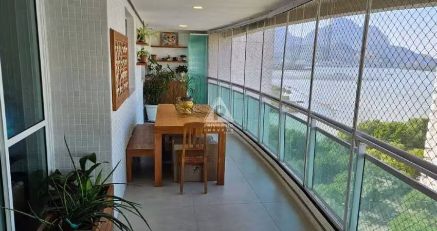 Apartamento com 3 quartos, vista deslumbrante e 2 vagas no saint martin - península - barra da tijuca
