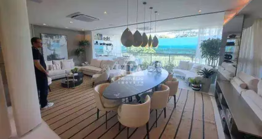 Apartamento à venda, 04 quartos, 04 suítes, 03 vagas, atlântico sul, barra da tijuca - rio de janeiro/rj
