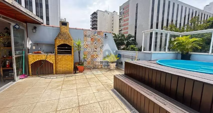 Cobertura duplex em botafogo – piscina privativa e churrasqueira! imperdível!