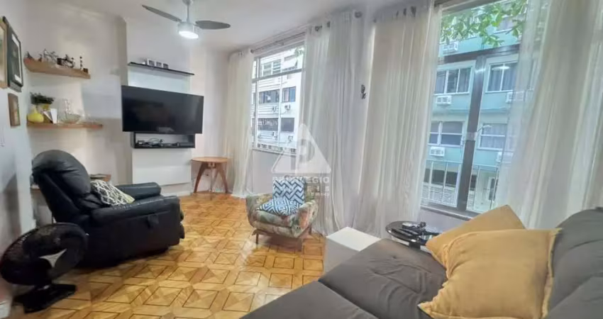 Apartamento charmoso 2 quartos (original 3) com vaga nos posto 5 - copacabana
