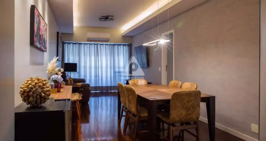 Copacabana, rj - apartamento de 100 m² com 2 quartos (1 suíte), varanda e 1 vaga