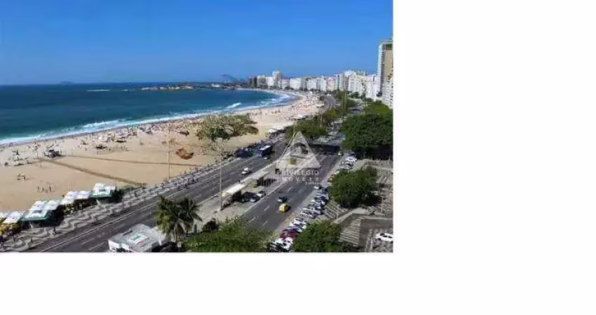 4 quartos com vaga, frontal mar no posto 4 da av atlântica.
