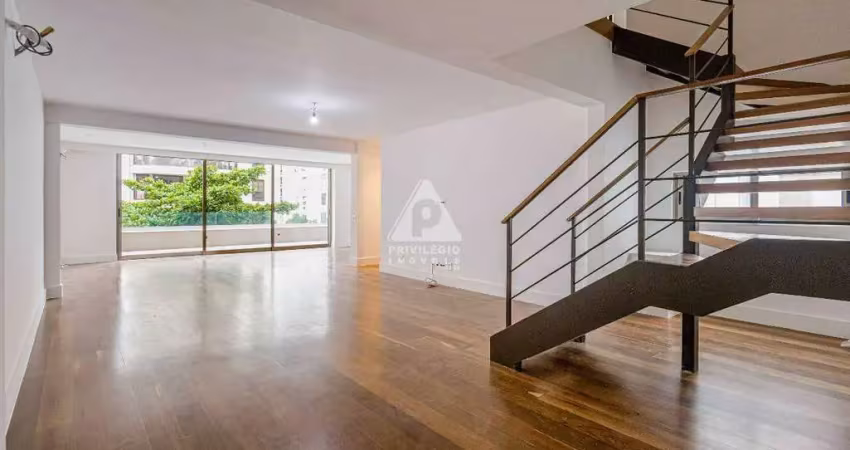 Cobertura duplex no posto 10, ipanema – 4 suítes, vista parcial e 2 vagas