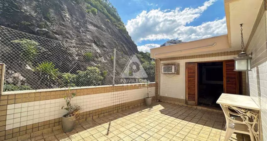 Cobertura duplex 219m² | 3 quartos (1 suíte) | 2 vagas | vista verde | rua tranquila no leblon