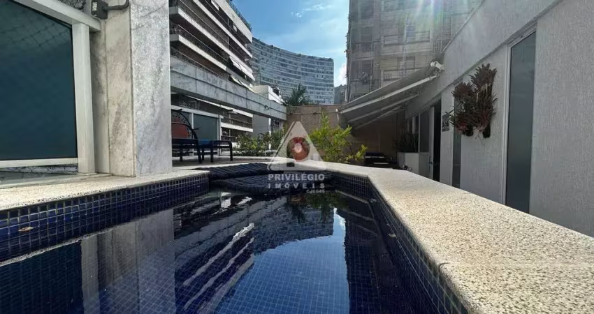 Cobertura duplex de luxo 176m² | 3 quartos (2 suítes) | piscina e área gourmet | 3 vagas na escritura | leblon