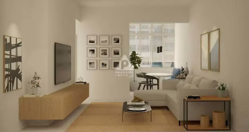 Apartamento em ipanema: 2 quartos, 1 suíte e totalmente reformado