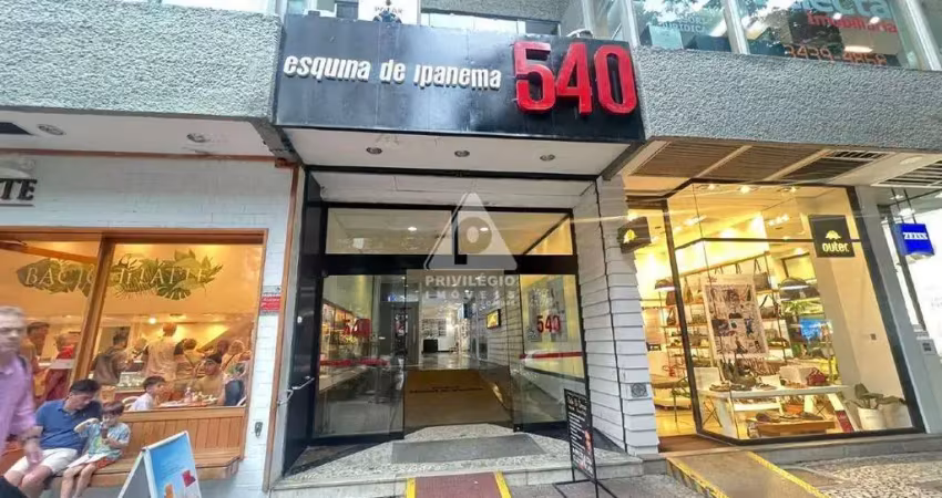 Loja em ipanema: 33m² com 1 vaga de garagem em ponto comercial estratégico