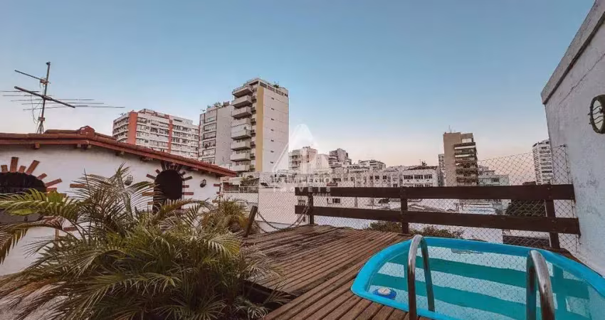 Cobertura duplex com piscina e 2 vagas em ipanema – 250m² de conforto e lazer