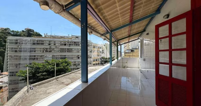 MARAVILHOSA COBERTURA SUÍTE QUARTO E SALA MELHOR RUA DA GLÓRIA
