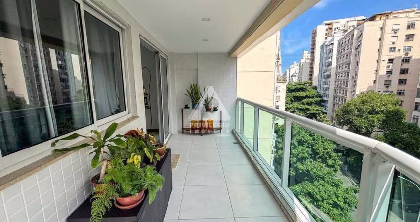 Flamengo, 2 quartos, vaga, varanda, prédio com infra!