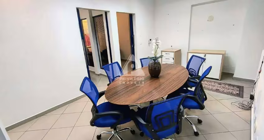 Sala comercial ampla e mobiliada no coração do centro do rio