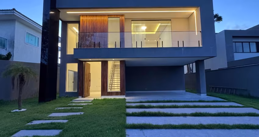 Casa a venda NOVA 4 suítes no Alphaville Litoral Norte 1