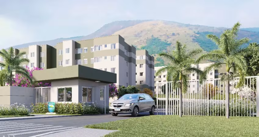 Apartamentos 42m 2 quartos em condomínio fechado com área de lazer em nova iguaçu