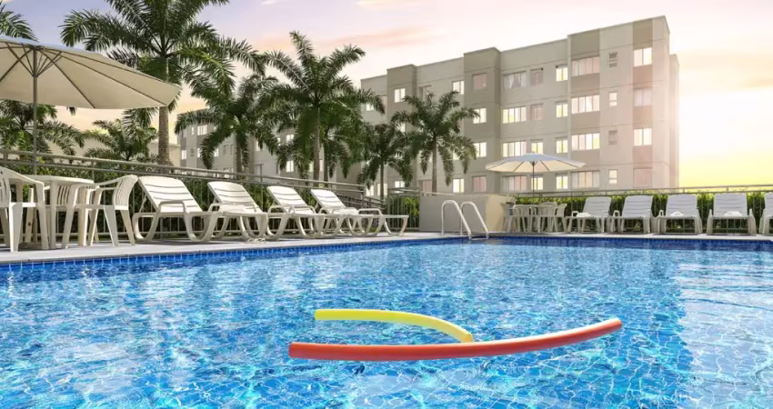 Apartamentos 41m² 2 quartos, condomínio fechado, lazer completo em realengo