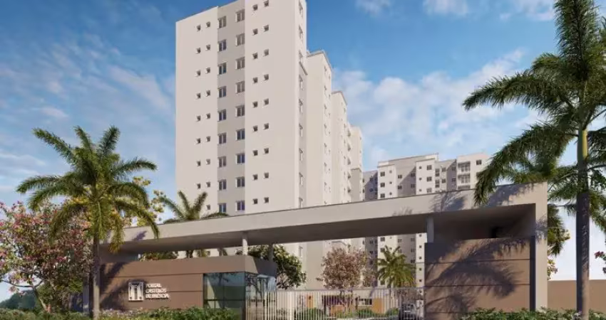Apartamentos 48m² 2 quartos com  varanda, opção de suíte, condomínio fechado, área de lazer em xerém/duque de caxias