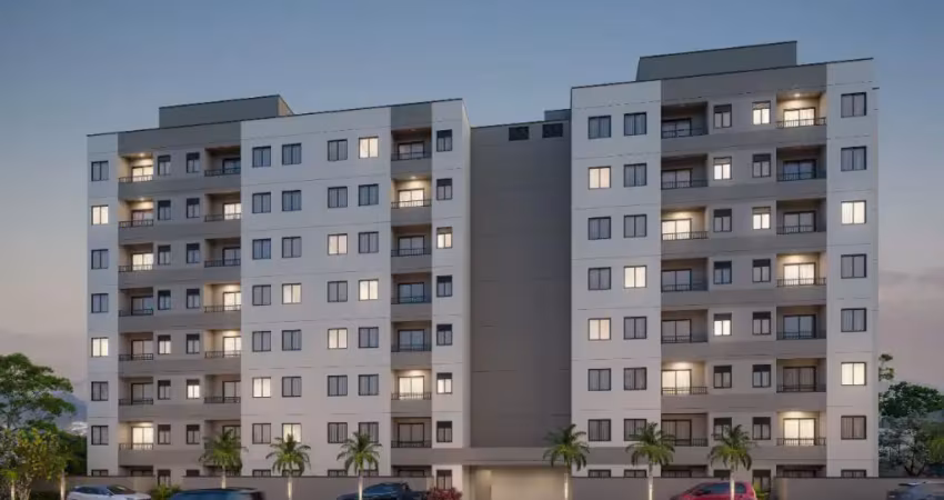 Apartamentos 46m² 2 quartos, varanda, suíte, condomínio fechado e lazer completo em campo grande