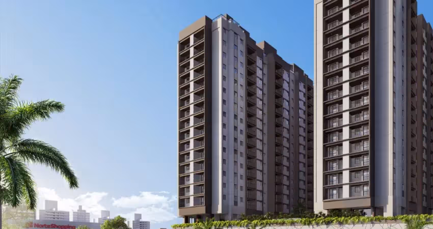 Apartamentos 51m² 2 quartos, suíte, com varanda, sem vaga, ao lado do norte shopping, condomínio resort no cachambi