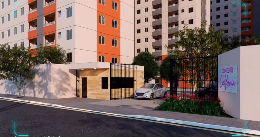 Apartamentos 46m² 2 quartos, varanda, com vaga, condomínio fechado, área de lazer em nova iguau