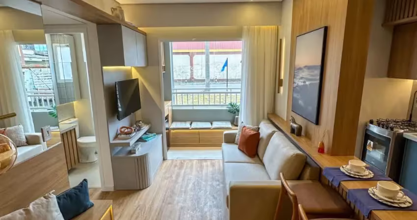 Apartamentos 46m² 2 quartos, varanda, com vaga, condomínio fechado, área de lazer em nova iguau