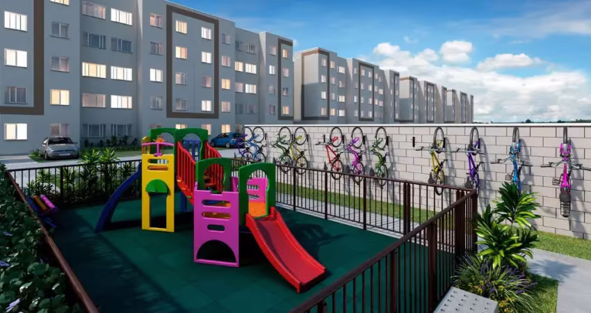 Apartamentos 2 quartos, opção de garden, condomínio fechado em santa cruz
