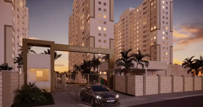 Apartamentos 2 quartos com varanda, opção de garden, condomínio fechado e área de lazer em jardim primavera/duque de caxias