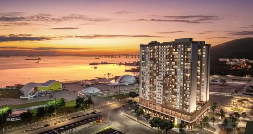 Apartamentos 29m² 1 quarto, varanda, condomínio fechado, área de lazer no centro de niterói