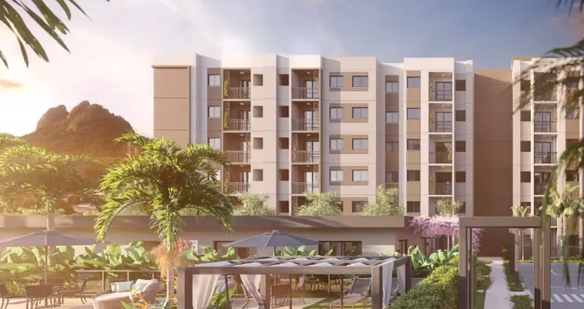 Apartamentos 56m² 3 quartos, com suíte, varanda, com vaga, condomínio fechado e área de lazer em jacarepaguá